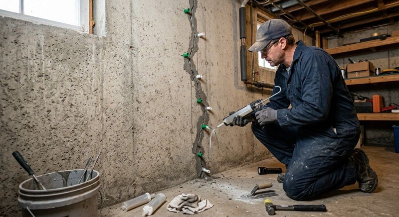 Foundation Crack Repair in Greenville, SC